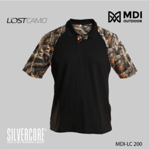 BA MDI Outdoor Lost Camo Solid SS Polo Shirt